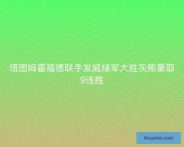 塔图姆霍福德联手发威绿军大胜灰熊豪取9连胜